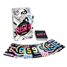 Card game packaging with 'I'm gonna Risk it' text and colorful card designs on a white background.
