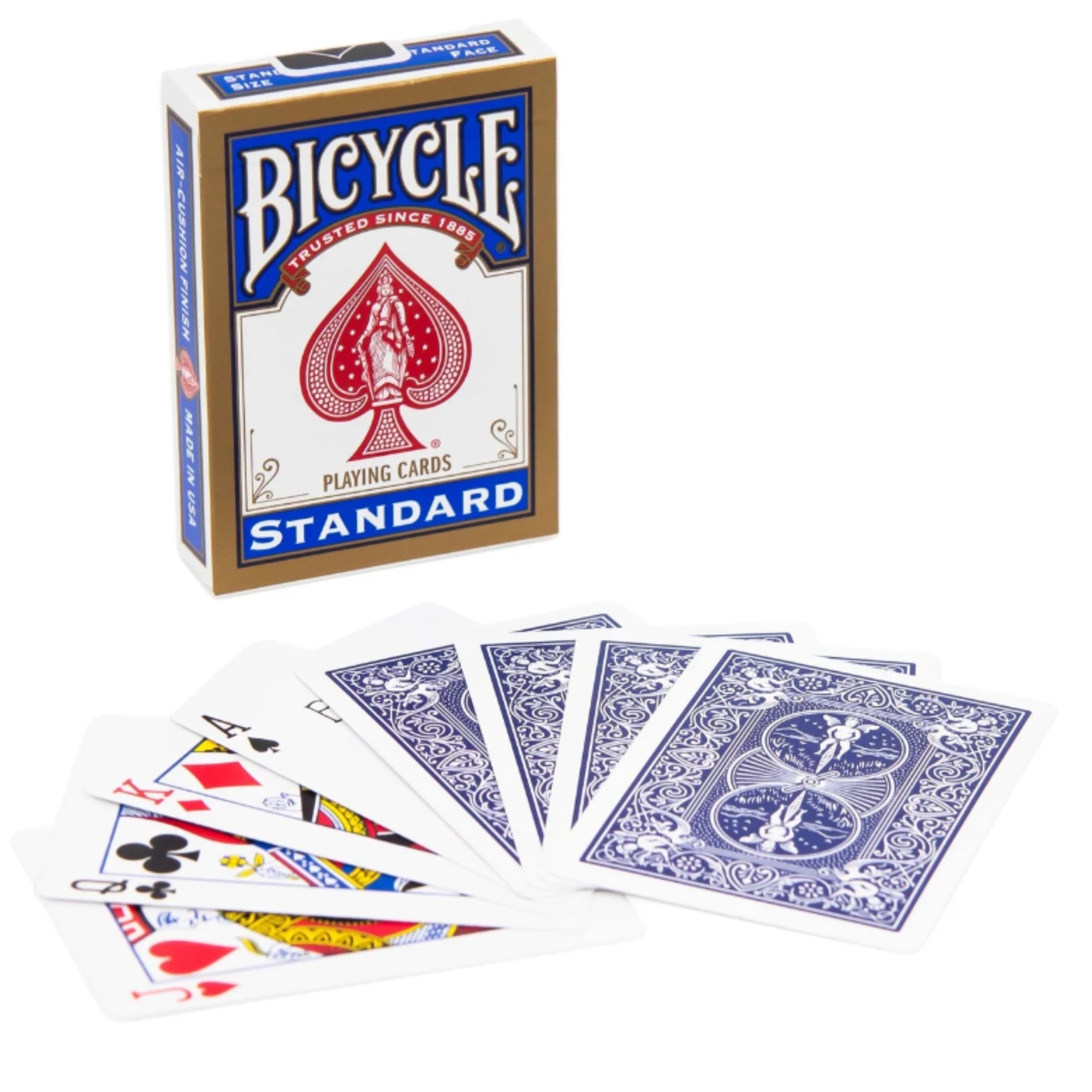 Bicycle Standard Deck blue packet and cards