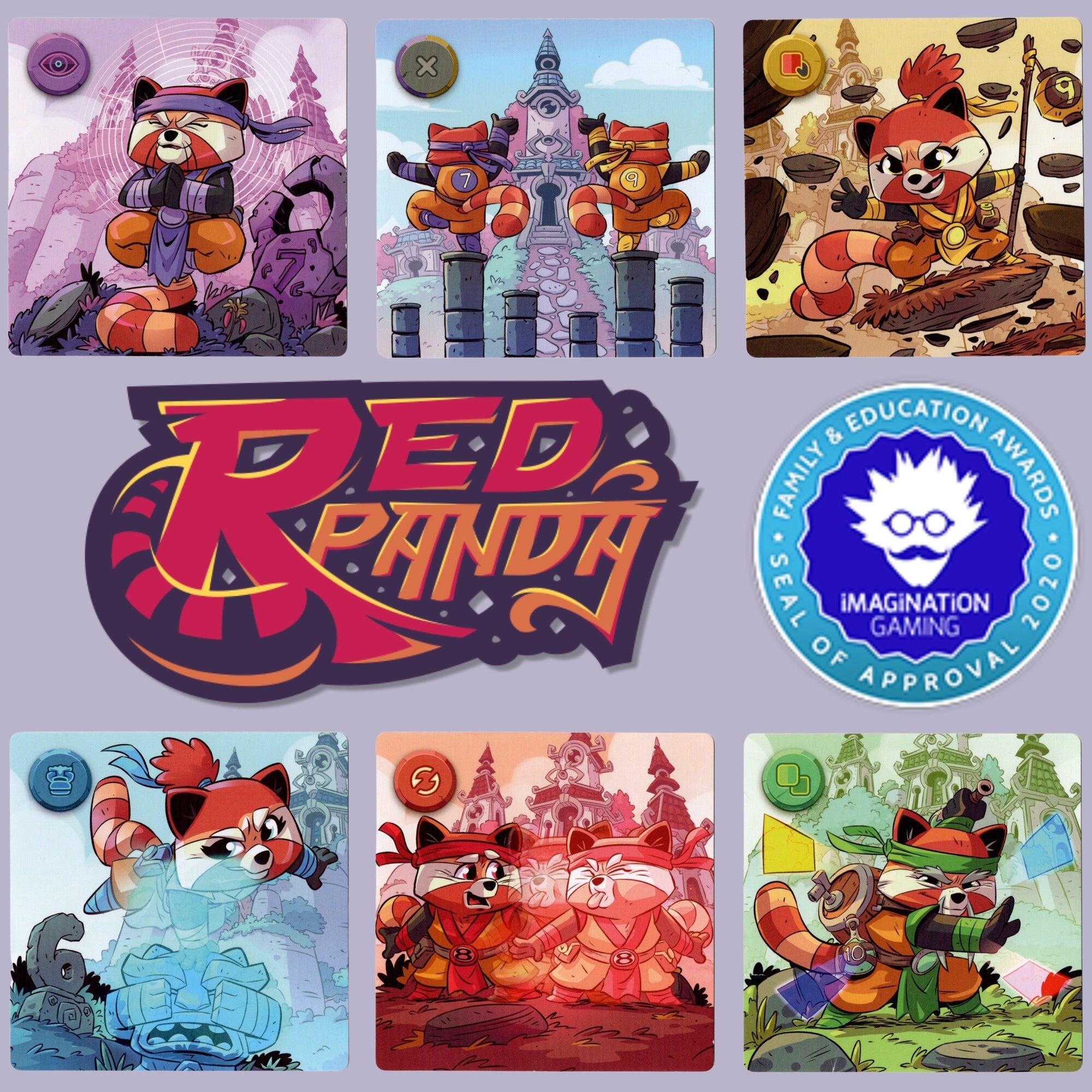 red panda cards and award