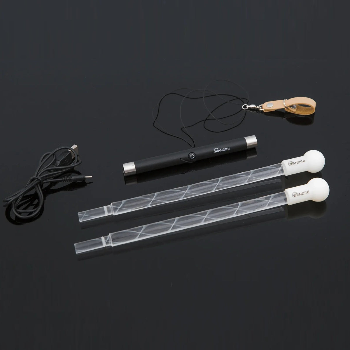 Wandini components on black background