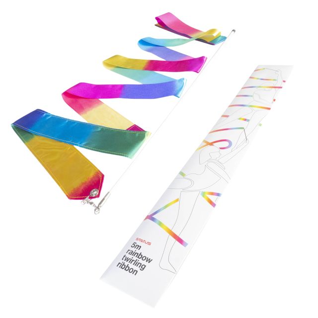 Status Gymnastic Twirling Ribbon - Rainbow (5m)