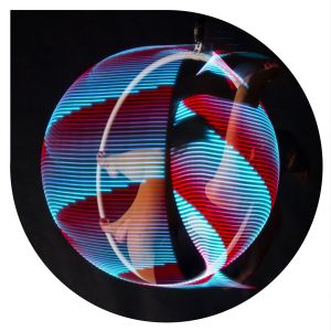 Firetoys x Echo LED Aerial Hoops - 1 point glow aerial hoop with 100+ modes