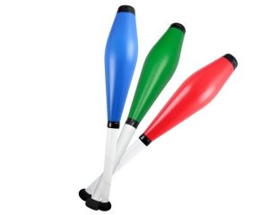 Set of 3x Trainer Juggling Club - Red, Green, Blue