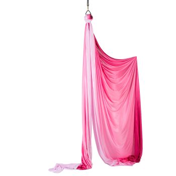 Seconds Prodigy Multicoloured Aerial Silk - minor misprints and cosmetic marks-14 metres-rose ombre